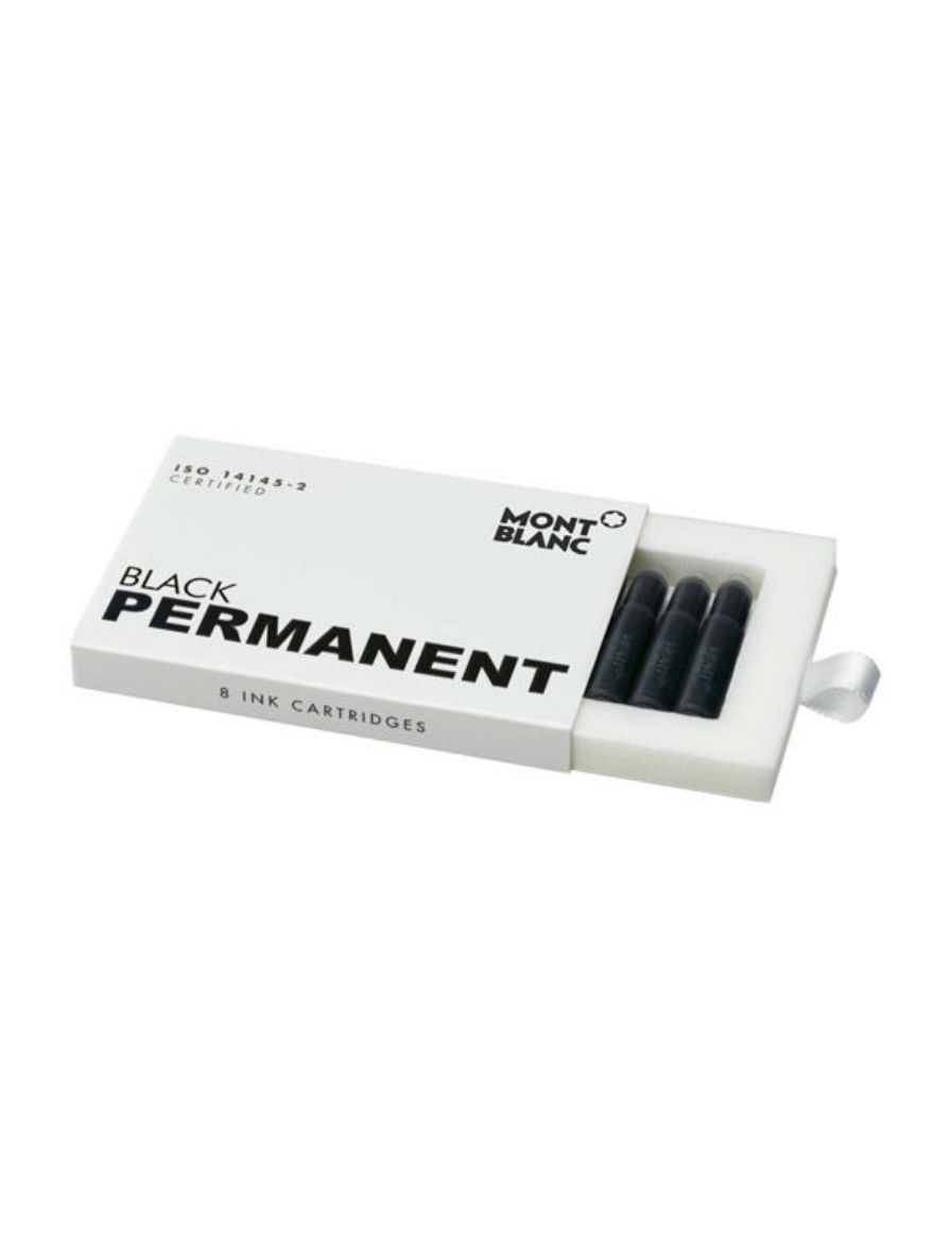 Montblanc Permanent Black Kartuş 128209