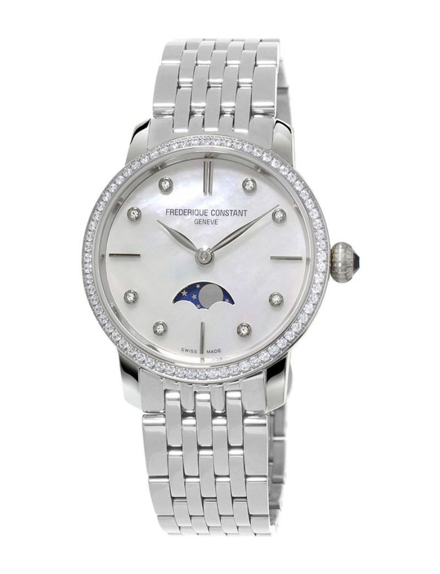 Frederique Constant Slimline Ladies Moonphase FC-206MPWD1SD6B