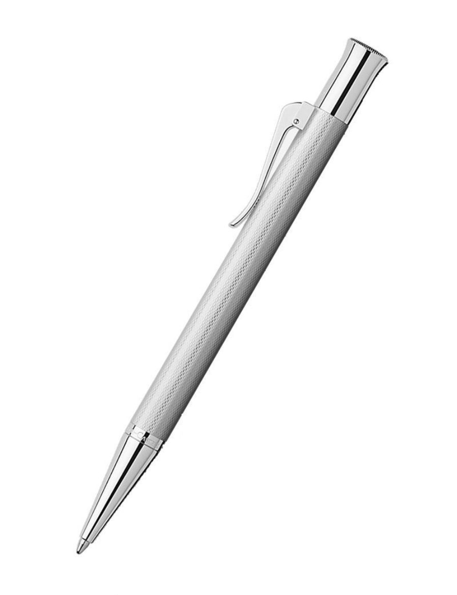 Graf von Faber-Castell Guilloche Rhodium Tükenmez Kalem 146534