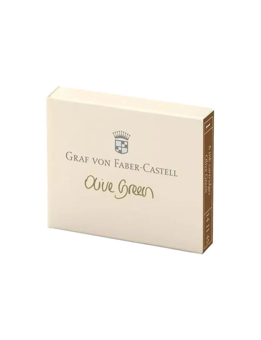 Graf von Faber-Castell Dolma Kalem Kartuşu 6'lı Zeytin Yeşili 141115