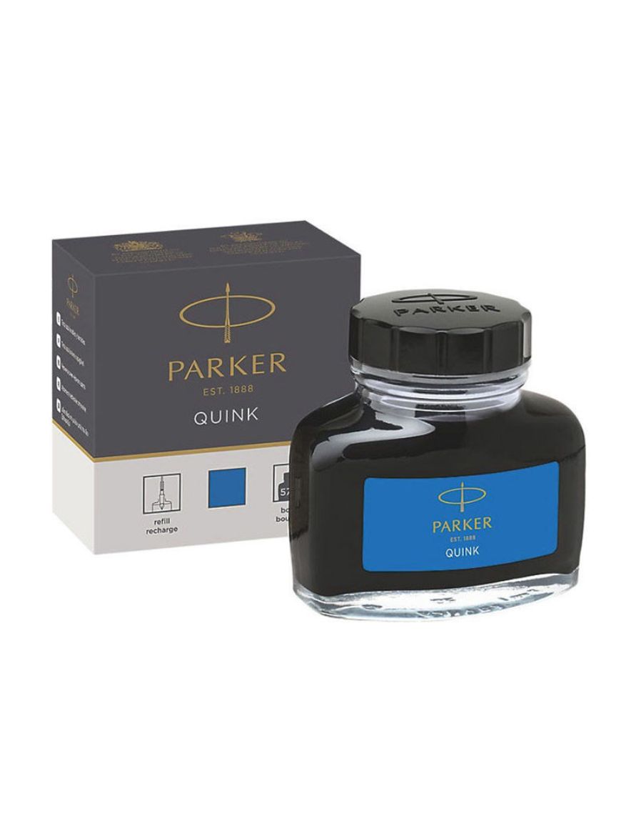 Parker PK Quink Şişe Mürekkep, Silinebilir Mavi 1950377
