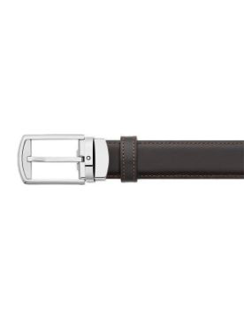 Montblanc Siyah\Kahverengi 30 mm Çift Taraflı Deri Kemer 126020
