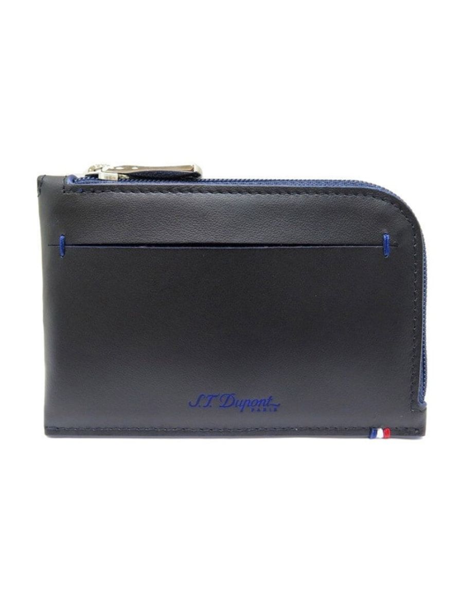S.T. Dupont Mavi Slim Deri Cüzdan 184001