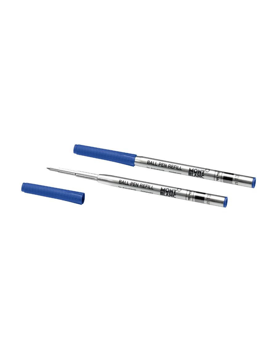 Montblanc 2'li Tükenmez Kalem Yedeği Fine Royal Blue 128213