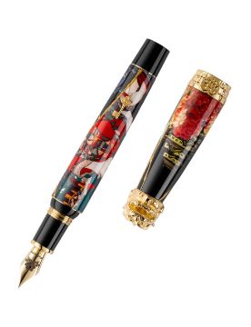 Montegrappa Bijo-To-Yaju Dolma Kalem, Altın Kaplama Som Gümüş ISBYN_SC
