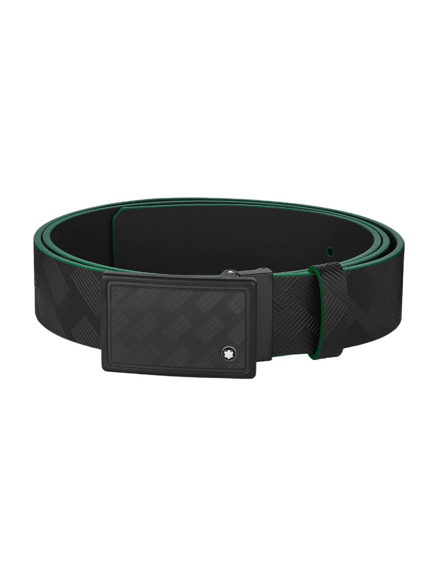 Montblanc Siyah 35 mm Deri Kemer 129993