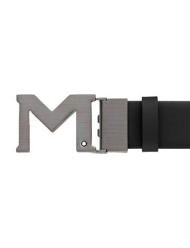 Montblanc M Tokalı Siyah 35 mm Deri Kemer 129445