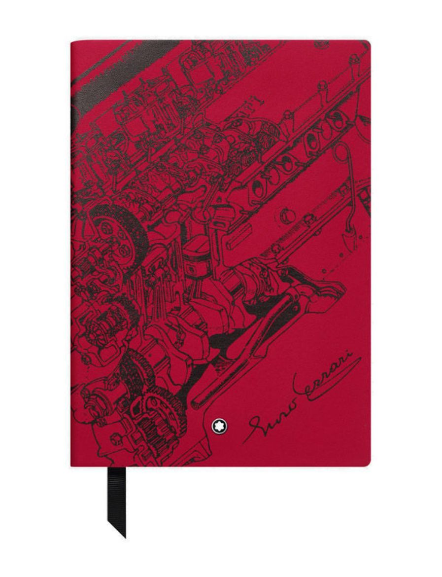 Montblanc #146 Great Characters Enzo Ferrari Çizgili Kırmızı Not Defteri 128067