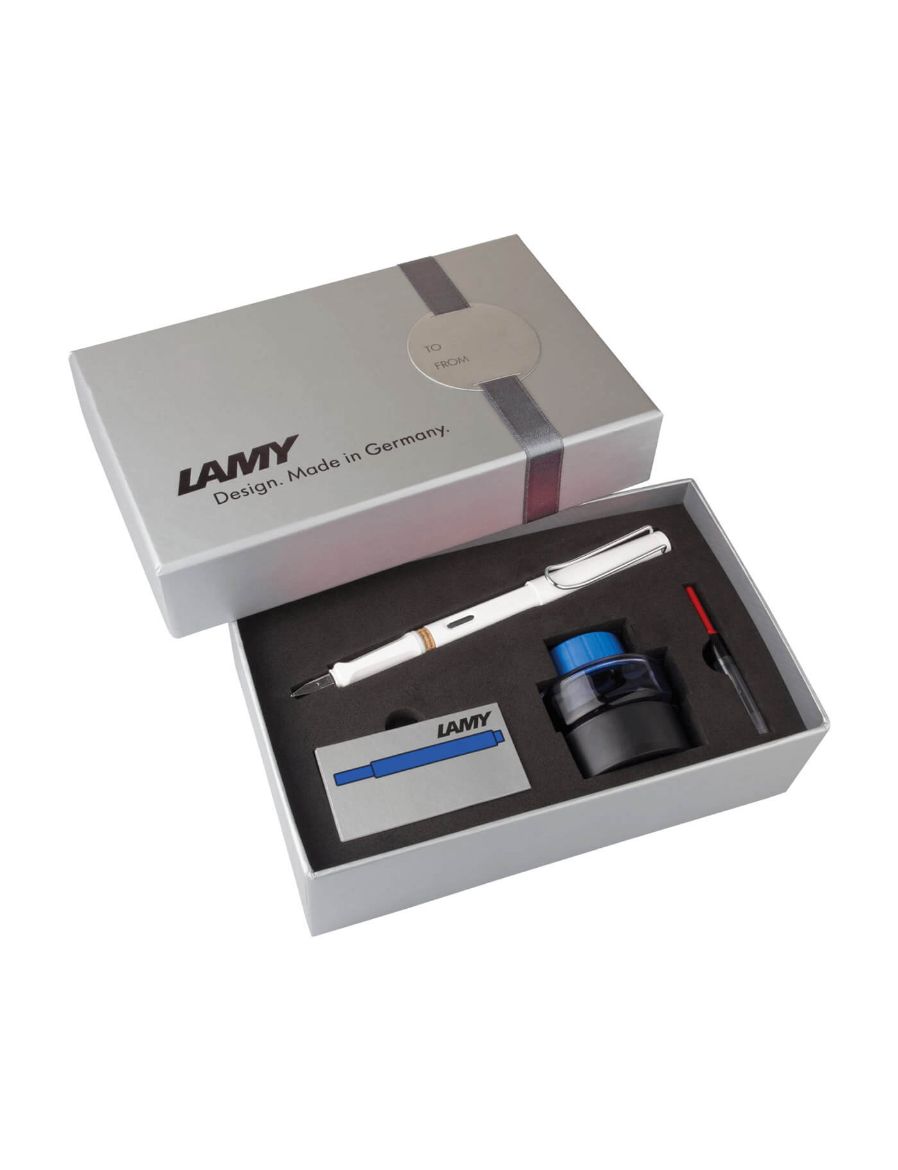 Lamy Safari Dolma Kalem Seti M G.Kutu Beyaz 19BDS-M