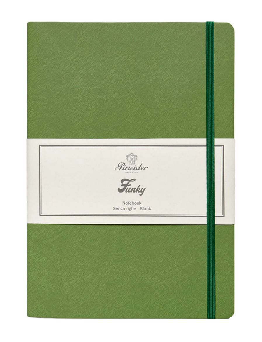 Pineider Defter Funky 14,5x21 cm LeafYeşil CNLL003M617 