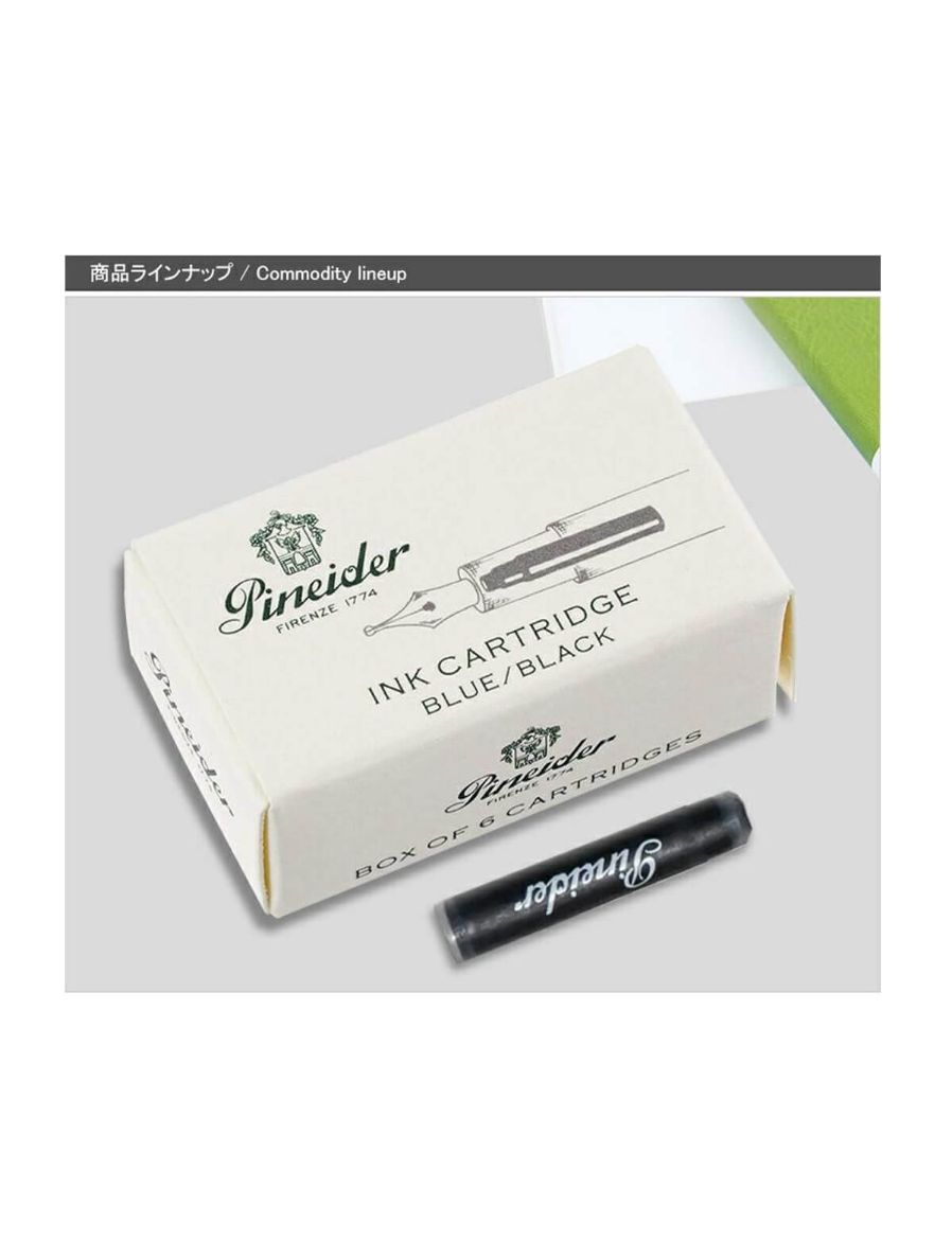 Pineider Pack 6, Cartridge For Pens Mavi SFIOSP84590053