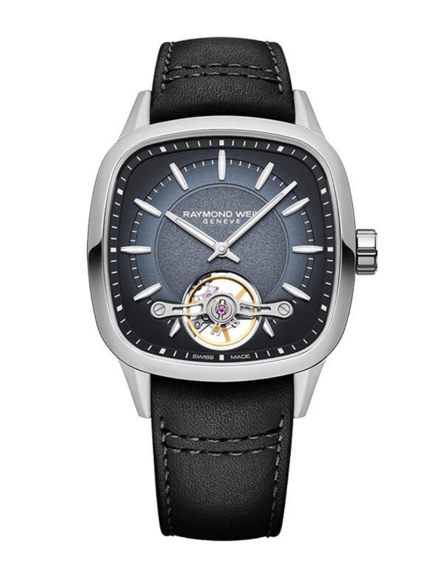 Raymond Weil Freelancer Calibre Rw1212 Men’s Automatic Black Leather Strap Watch 2790-STC-50051