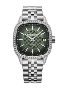 Raymond Weil Freelancer Ladies Automatic Green Dial Bracelet Watch 2490-STS-52051 