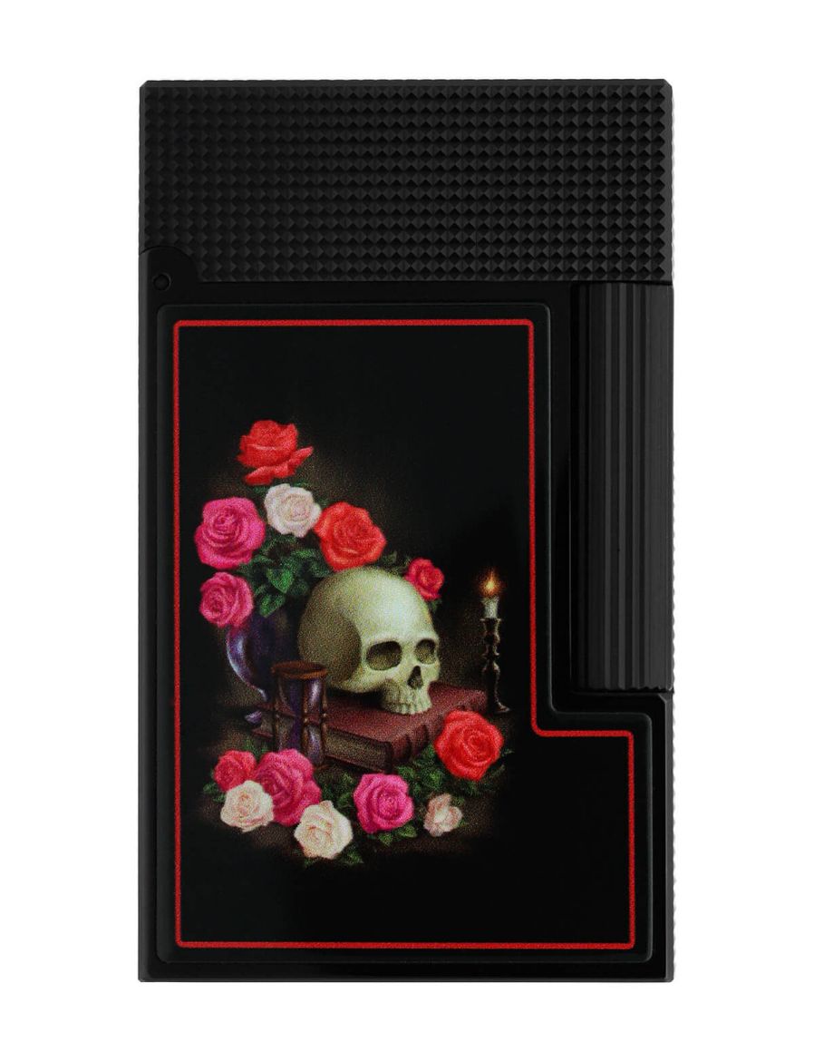 S.T. Dupont Memento Mori Ligne 2 Siyah Çakmak 16394