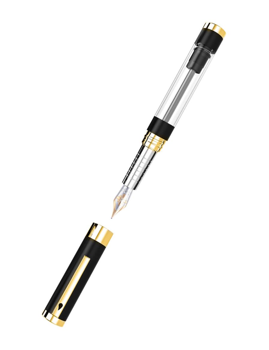 Diplomat Nexus Demo Siyah-Altın Dolma Kalem - F Uç D40553013