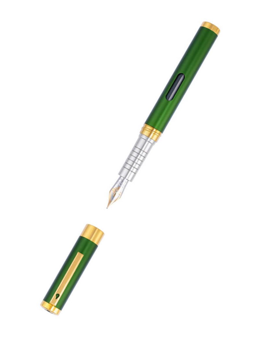 Diplomat Nexus Yeşil-Altın Dolma Kalem - F Uç D40506013