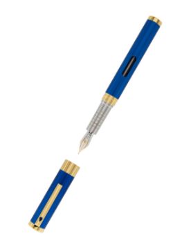 Diplomat Nexus Mavi-Altın Dolma Kalem - F Uç D40504013