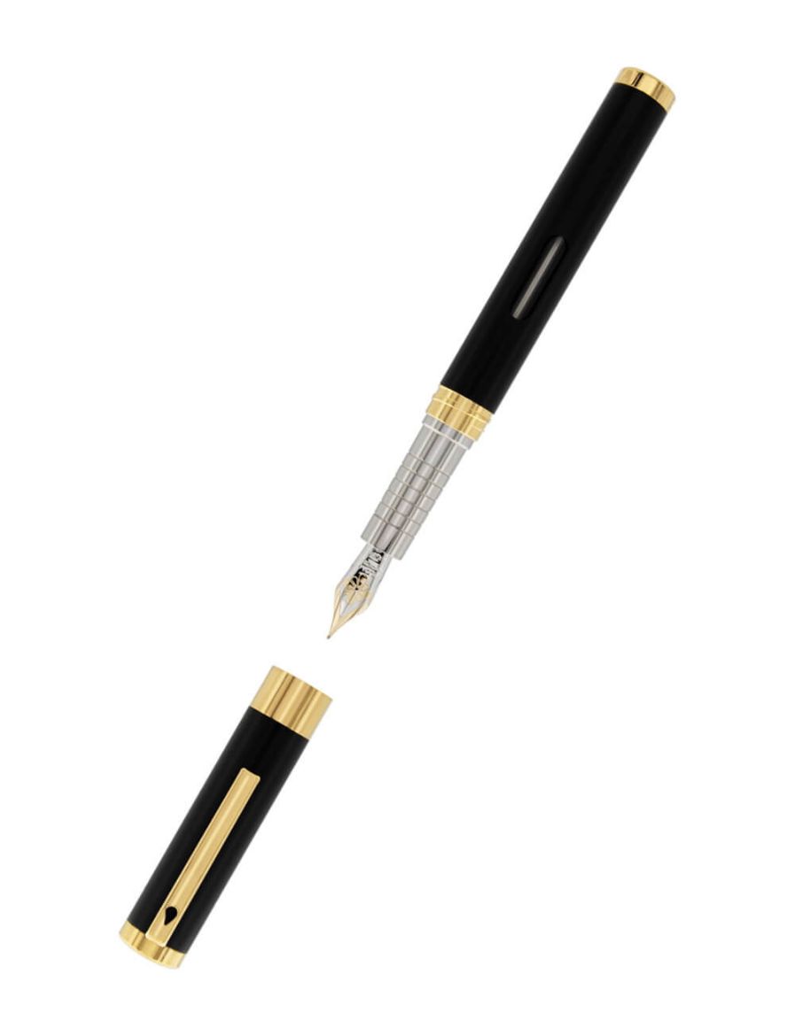 Diplomat Nexus Siyah-Altın Dolma Kalem - M Uç D40502015