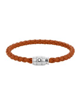 Montblanc Meisterstück Steel 3-Ring Pas Rengi Deri Bileklik 134062