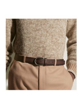 Montblanc Atnalı Tokalı Kahverengi Deri Kemer 118413