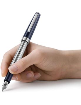 Montegrappa Armonia Greatness Starts Small Duetto Lacivert Dolma Kalem - M Uç ISA1M3AD