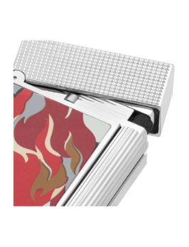 S.T. Dupont Ligne 2 Camo Kırmızı Guilloche Çakmak 16051