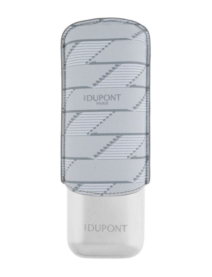 S.T. Dupont Monogram 1872 2'li Açık Gri Puro Kılıfı 183480