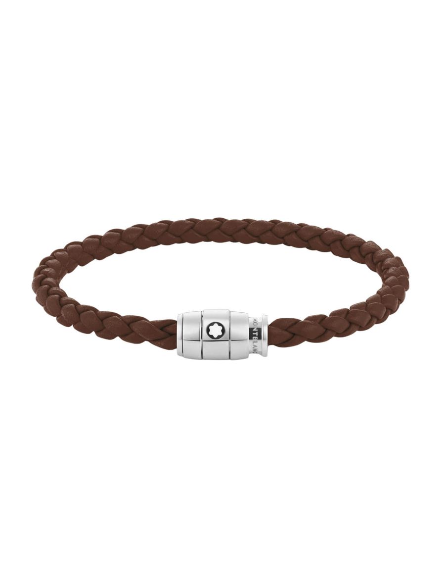 Montblanc Büyük Soft Kahverengi Deri Bileklik 136002