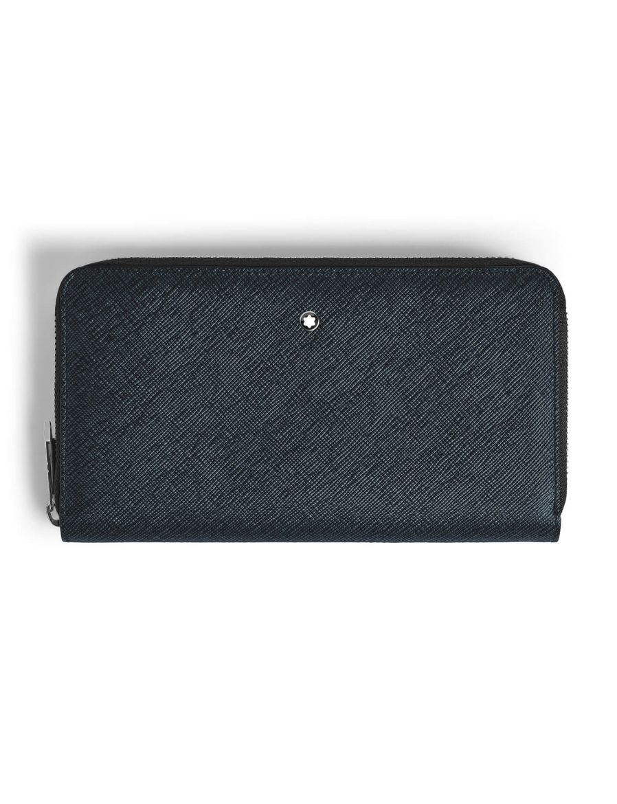 Montblanc Sartorial 12'li Tweed Mavi Cüzdan 220365