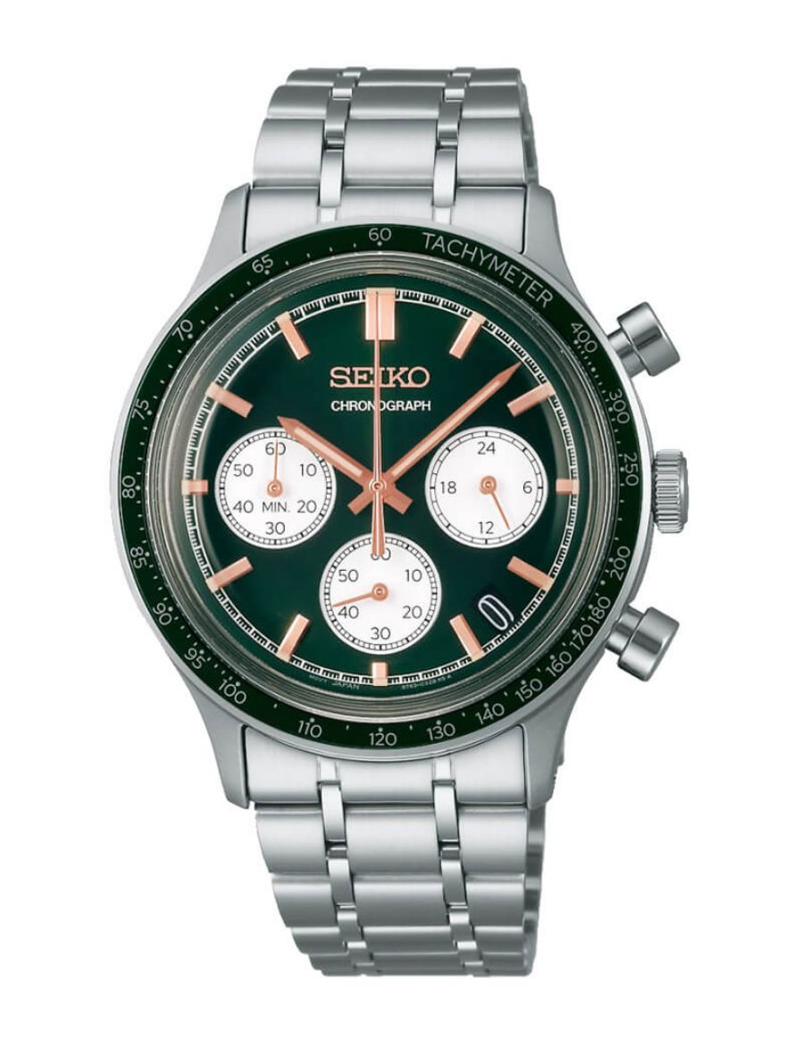 Seiko Kronograf 38.7 mm Quartz Saat SSB481P1