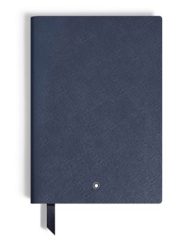 Montblanc Saffiano Deri Mavi Orta Boy Defter 134756