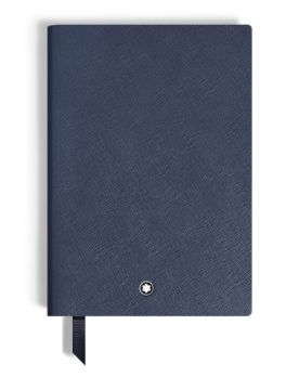 Montblanc Saffiano Deri Mavi Orta Boy Defter 134758