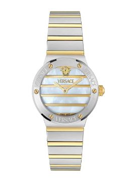 Versace Greca Logo Pearl 28 mm Quartz Saat VRSCVE0S00325