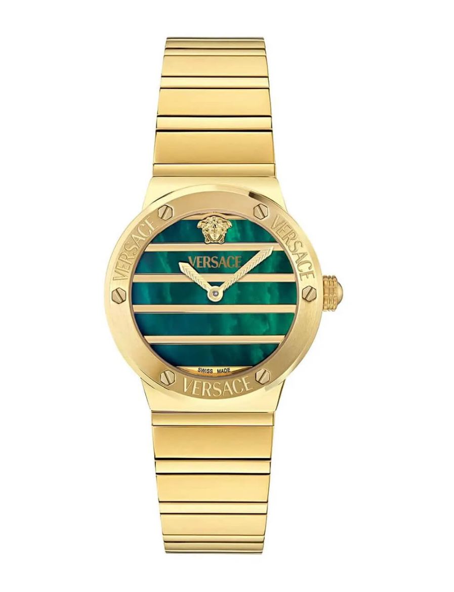 Versace Greca Logo Pearl 28 mm Quartz Saat VRSCVE0S00425