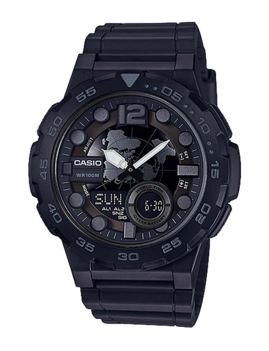 Casio Analog-Digital Combination 47.7 mm Quartz Saat AEQ-100W-1BVDF