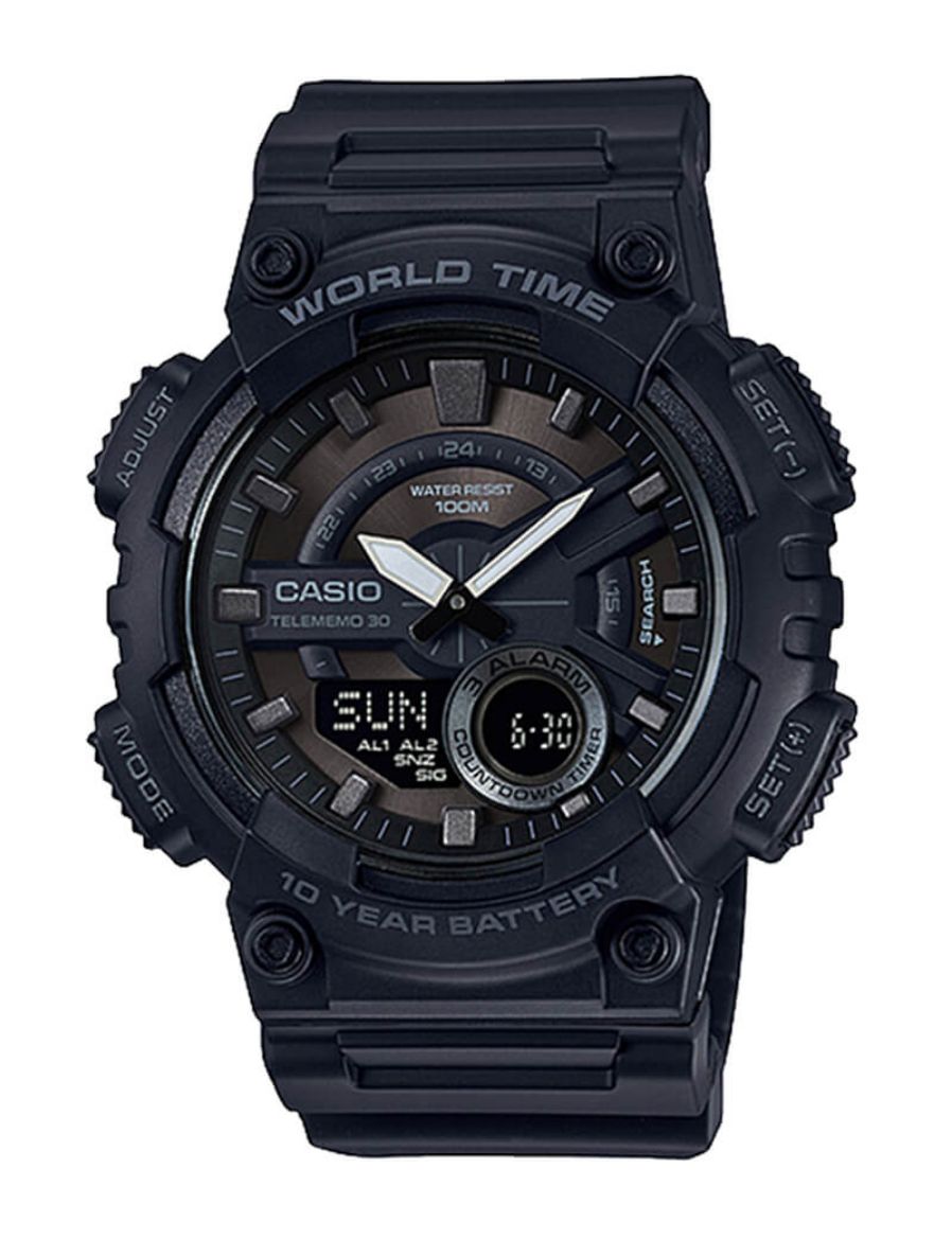 Casio Analog-Digital Combination 48.2 mm Quartz Saat AEQ-110W-1BVDF
