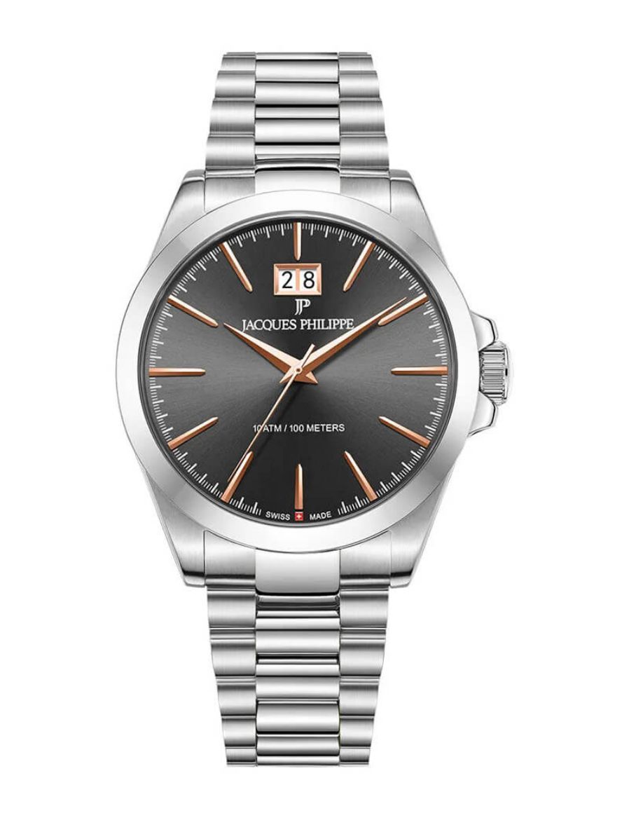 Jacques Philippe Ordo 39 mm Quartz Saat JPQGS841346