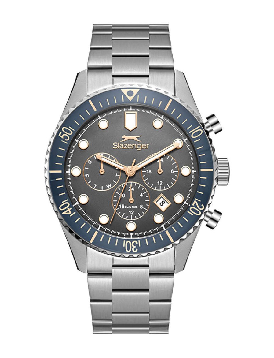 Slazenger Kronograf 44 mm Quartz Saat SL.09.2490.2.05