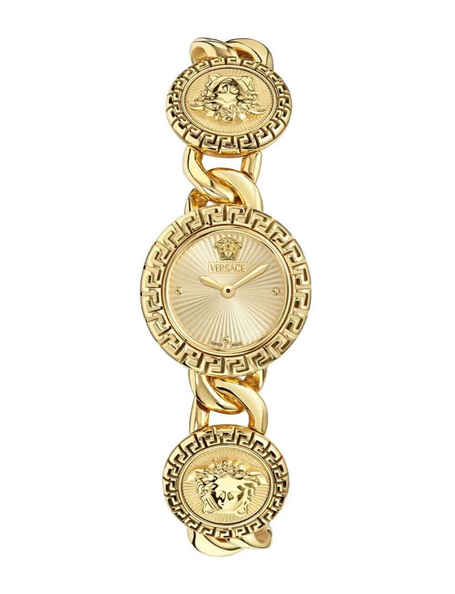 Versace Greca Stud Icon 28 mm Quartz Saat VRSCVE0Q00425