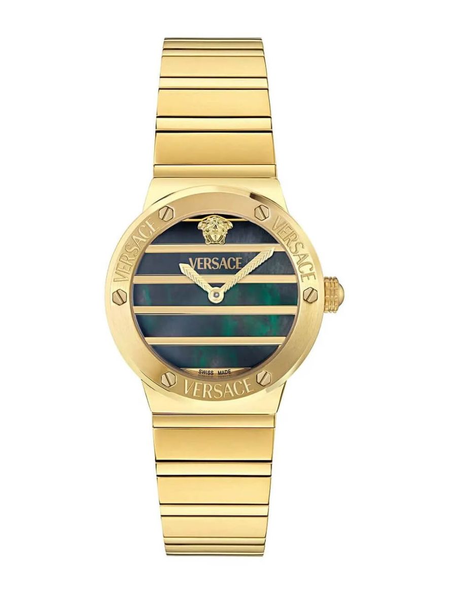 Versace Greca Logo Pearl 28 mm Quartz Saat VRSCVE0S00525