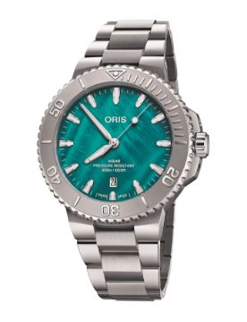 Oris Aquis New York Harbor Limitli Üretim II 43,5 mm Otomatik Saat 01 733 7789 4187-Set