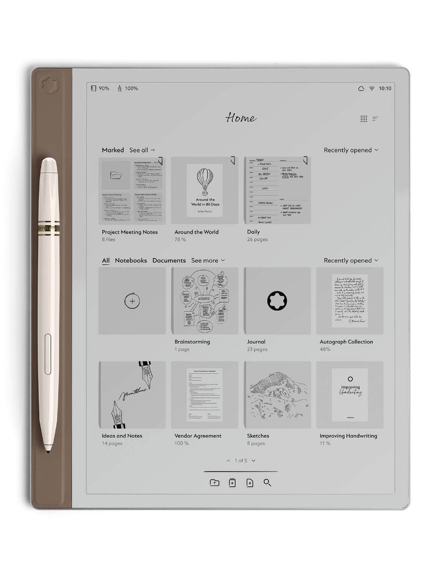 Montblanc Elixir Altın Renkli Akıllı Defter 135011