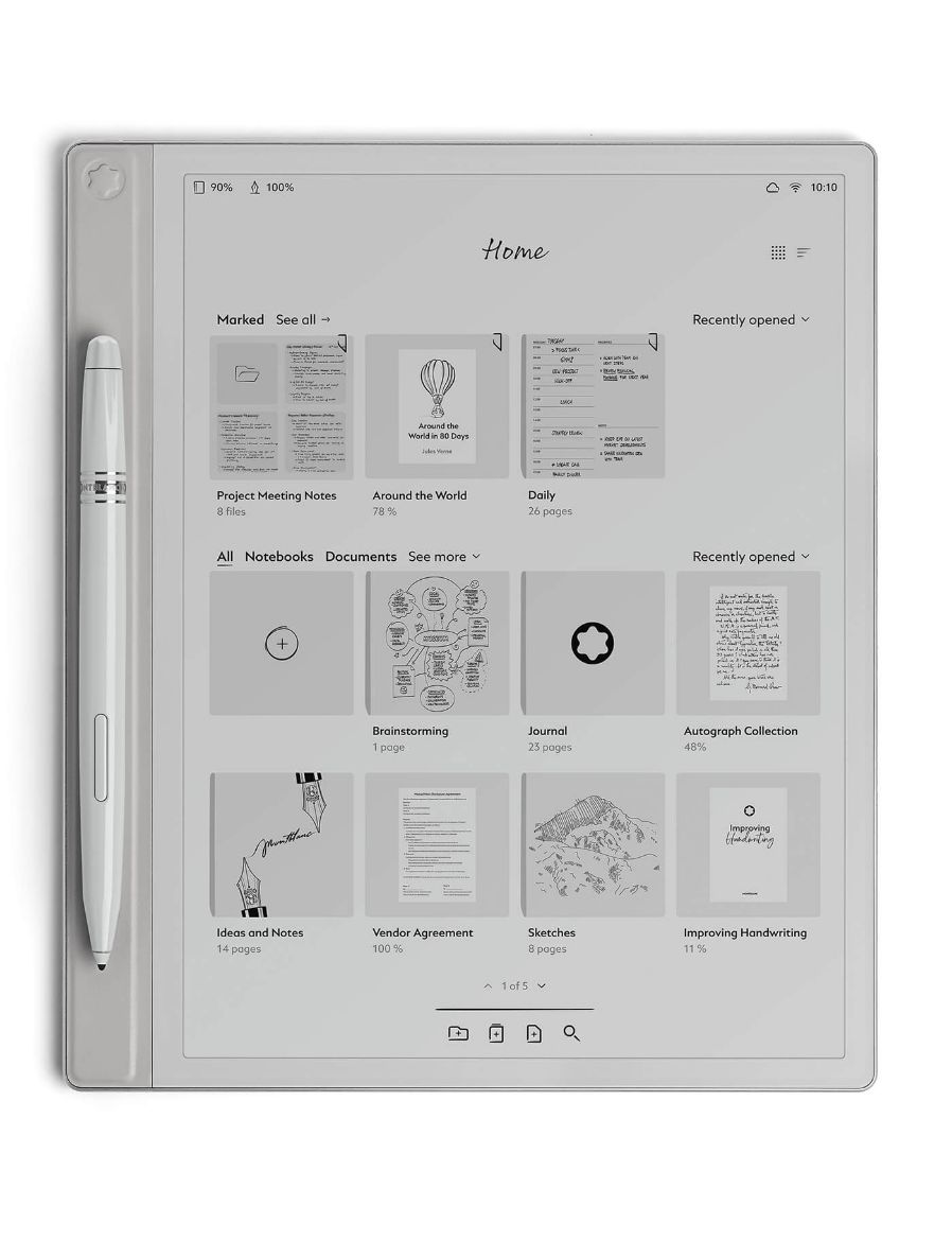 Montblanc Cool Gri Akıllı Defter 135012