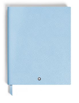 Montblanc Saffiano Deri Açık Mavi Büyük Boy Defter 135030