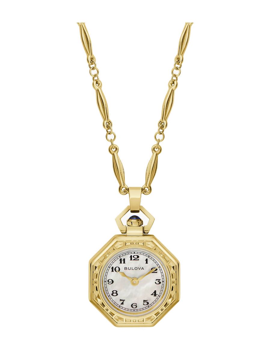 Bulova Rubaiyat Pendant Necklace 25,5 mm Quartz Saat 97L182