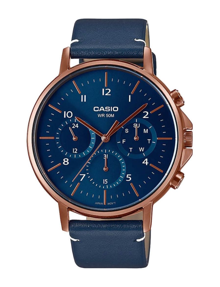 Casio Enticer Men MTP-E321 Serisi 44,7 mm Quartz Saat MTP-E321RL-2AVDF