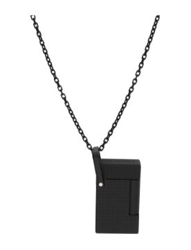 S.T. Dupont Siyah Elmas Kesim Başlıklı Çakmak Kolye 27068CH