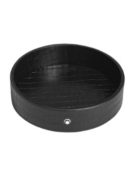 Montblanc Kroko Desen Deri Büyük Yuvarlak Masa Tepsisi 135983