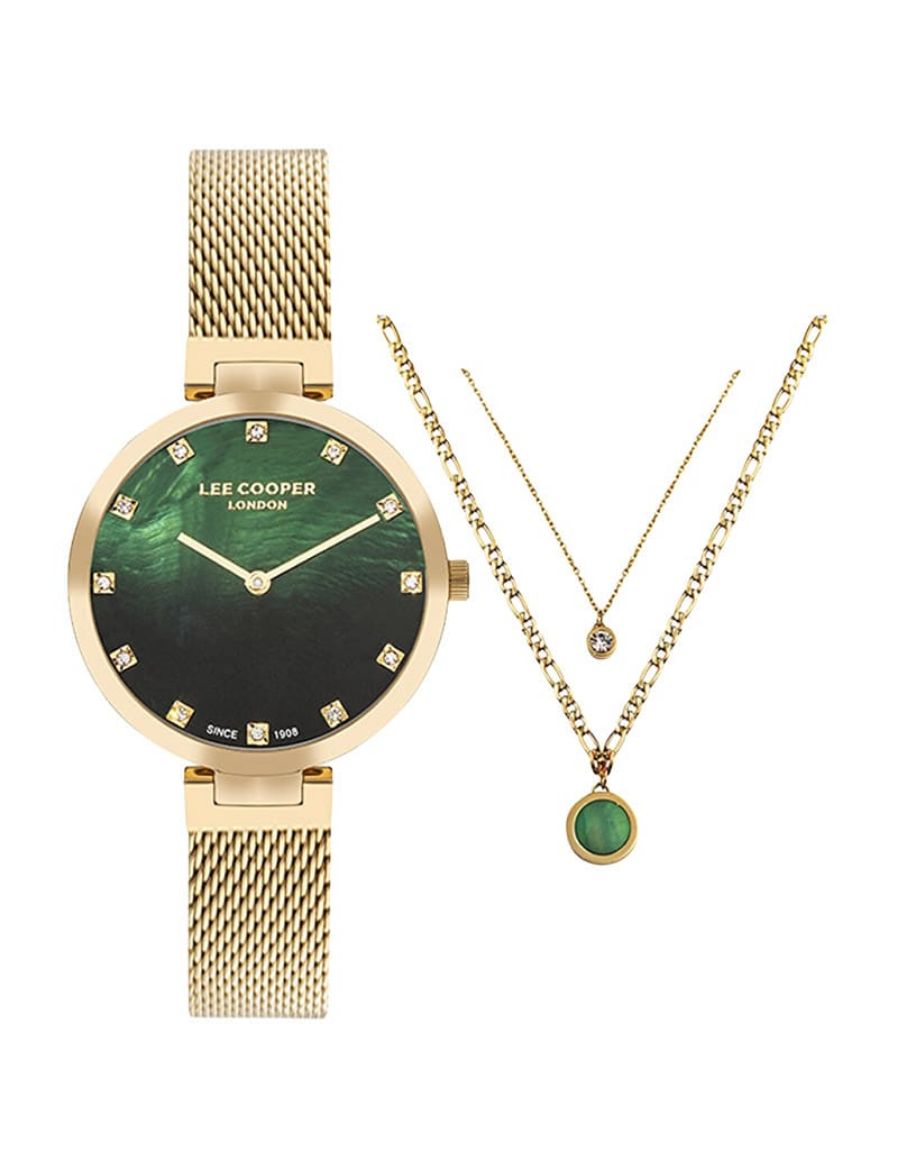 Lee Cooper 36 mm Quartz Saat Ve Kolye Set LC07806.270