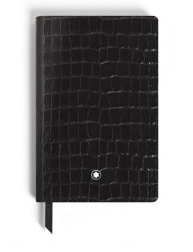 Montblanc Timsah Desenli Deri Siyah Küçük Boy Defter 135975